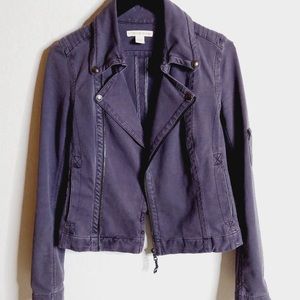 Peyton Jensen purple moto jacket